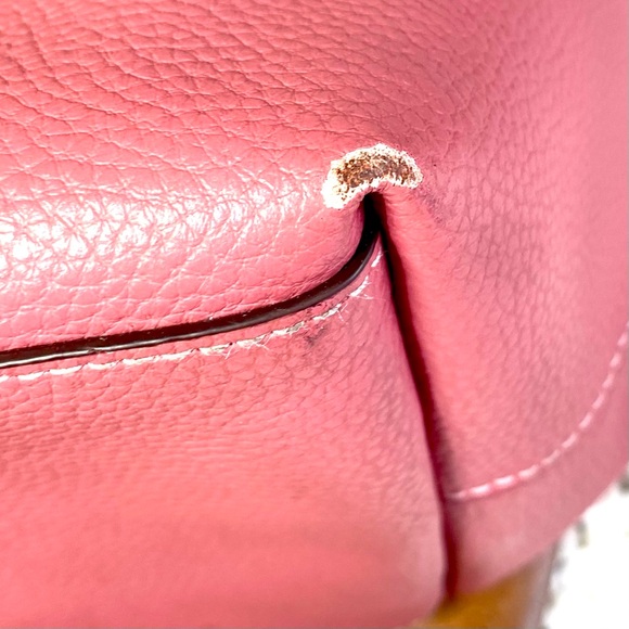 SOLD Coach Town Tote Pink Rose & Beige Signature Bag Purse F76637 - Picture 6 of 16